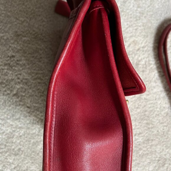 Vintage Red Coach Willis Bag - Picture 5 of 9